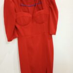 Red Bodycon Stretchy Gown Gallery Image