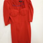 Red Bodycon Stretchy Gown Gallery Image