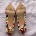 Multicolored Striped Ladies Pumps Gallery Image