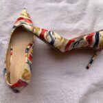 Multicolored Striped Ladies Pumps Gallery Image