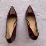 Wine Colored Female Pumps Gallery Image