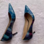 Flowery Blue Female Pumps (Size 44 Slim Feet) Gallery Image